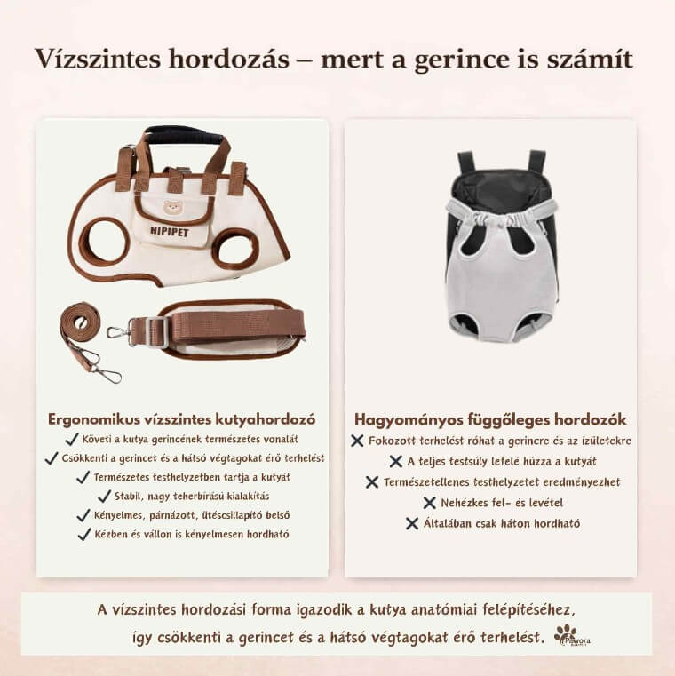 Ne cipeld ölben a kiskedvenced – hordozd kényelmesen, biztonságban és fájdalom nélkül